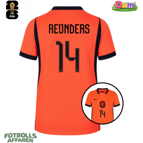 Nederländerna Tijjani Reijnders #14 Hemmatröja Kvinnor VM 2026 Kortärmad